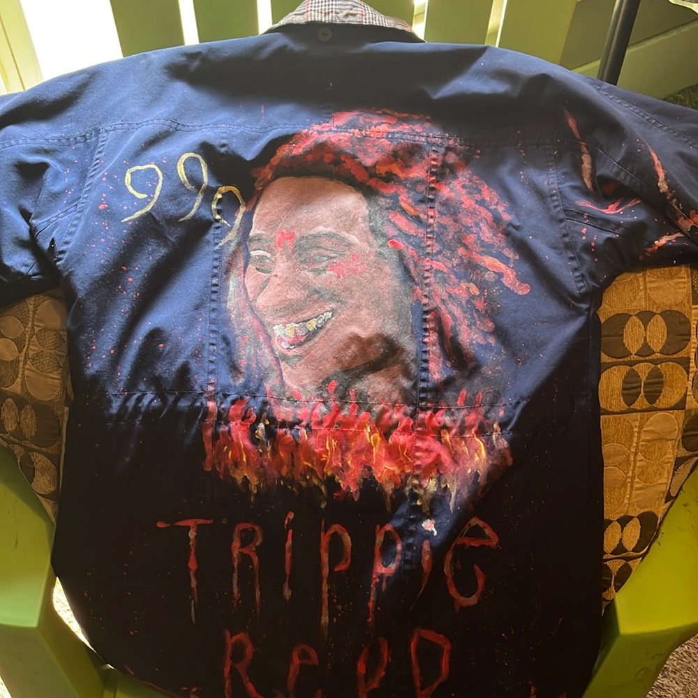 Custom Painted trippie redd coat